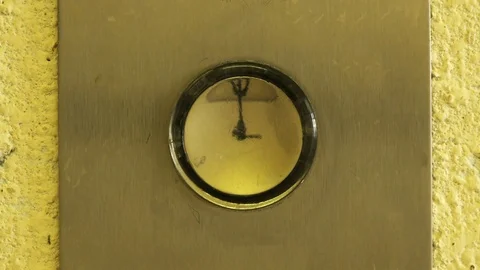 Pressing a finger on the elevator button Video stock 72454934