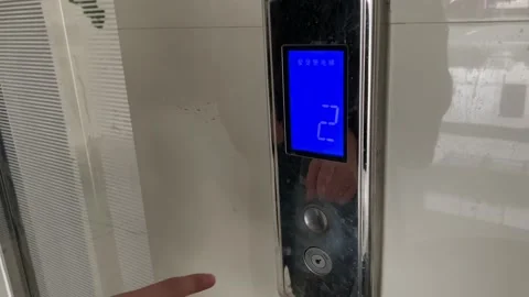 Pressing the lift Stock Footage 150757522