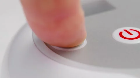 Pressing the Minus button of an electronic device Stock Footage 249480559