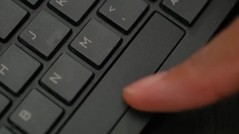 Pressing Spacebar On Black Computer Keyboard Stock-Footage 150598419