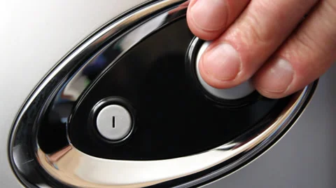 Pressing the Start button Stock Footage 35305159