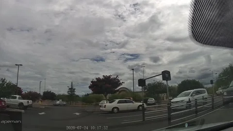Pressing on Wrong Pedal Causes Car Crash, Sierra Vista, Arizona, USA - 24 Jul 20 Stock Footage 205143272