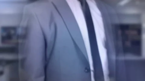 Pressing your finger on the screen with a touch effect. Stock Footage 164366539