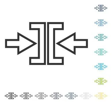 Pressure Arrows Horizontal Vector Icon Stockillustratie