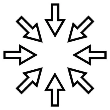 Pressure Arrows Outline Vector Icon Stockillustratie
