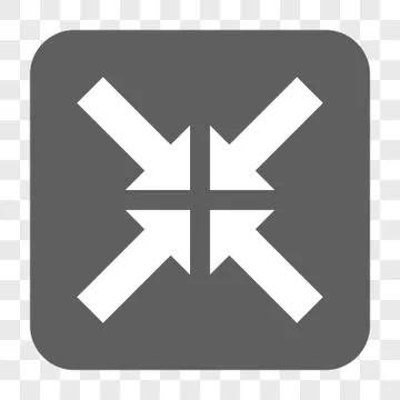 Pressure Arrows Rounded Square Button Illustrazione stock