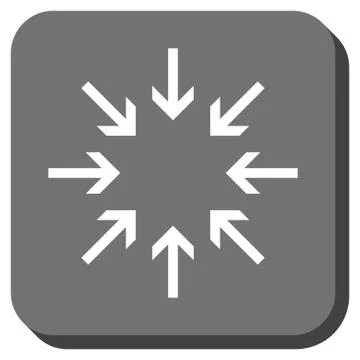 Pressure Arrows Rounded Square Vector Icon Stock Illustration
