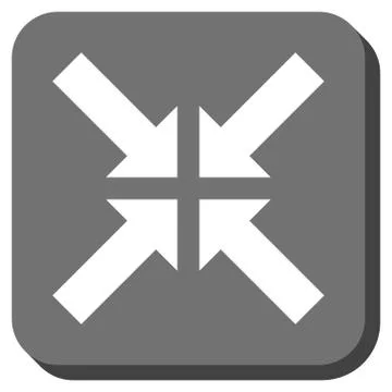Pressure Arrows Rounded Square Vector Icon Stock Illustration