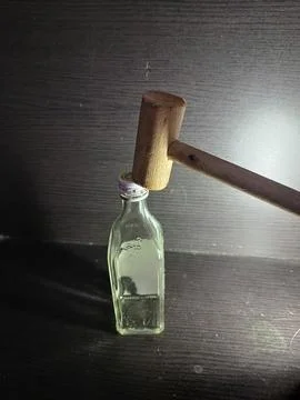 Pressure on the bottle Stock Photos