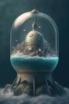 Pressure capsule Stock Illustration