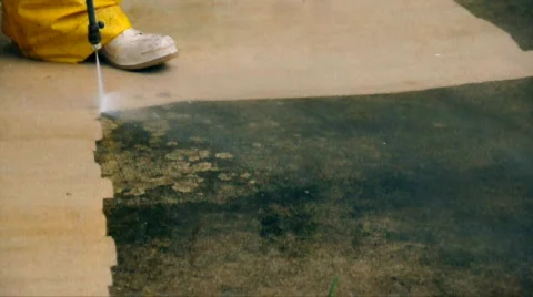 Pressure cleaning Stock Footage