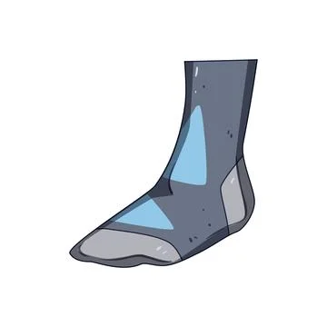 Pressure compression socks cartoon vector illustration Stock Illustration