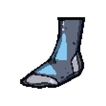 Pressure compression socks pixel art vector illustration Stock Illustration