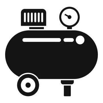 Pressure compressor icon simple vector. Air machine Ilustração Stock