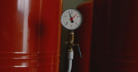 Pressure control sensor. closeup, 4k Stock Footage 126519534