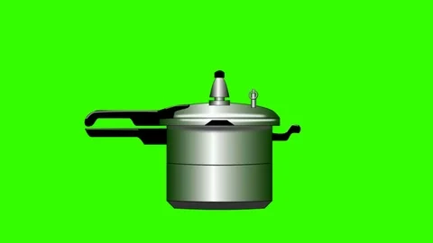 Pressure Cooker Exploding:  Green Screen + Matte Video stock 69231328