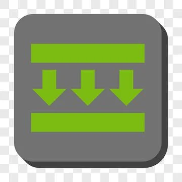 Pressure Down Rounded Square Button Stock Illustration