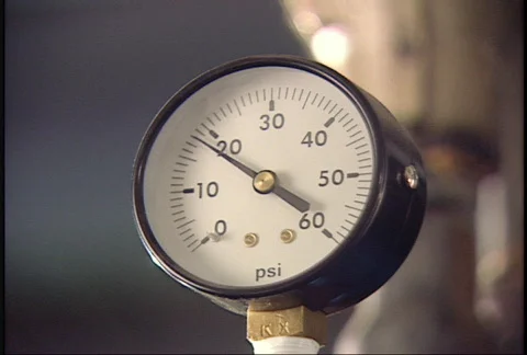 Pressure Gages Stock Footage 95510
