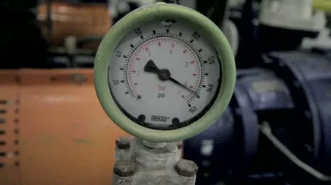 Pressure Gauge Stock Footage 22243429