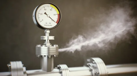 Pressure Gauge Stock Footage