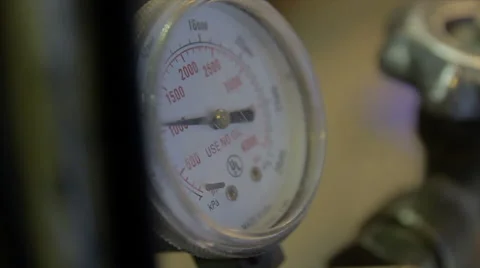 Pressure Gauge Stock Footage 41667406