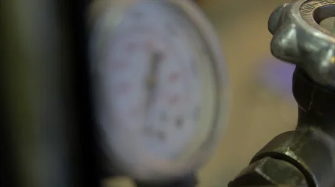Pressure Gauge Stock Footage 41667438