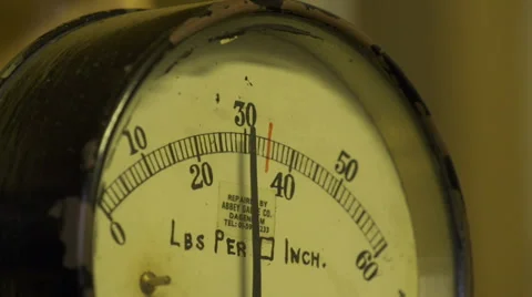 Pressure Gauge increasing Video stock 37138724