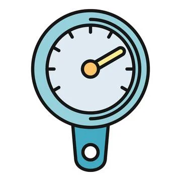 Pressure gauge measuring tool indicating level vector イラスト素材