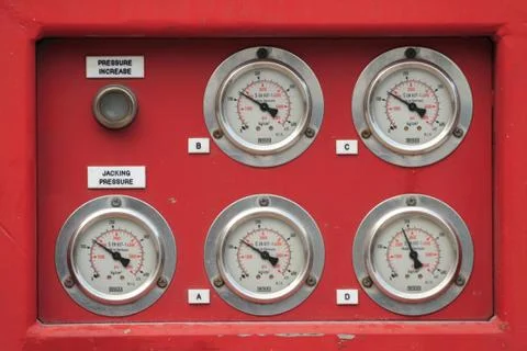 Pressure gauge Stock Photos