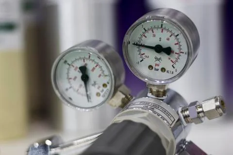 Pressure gauge Stock Photos