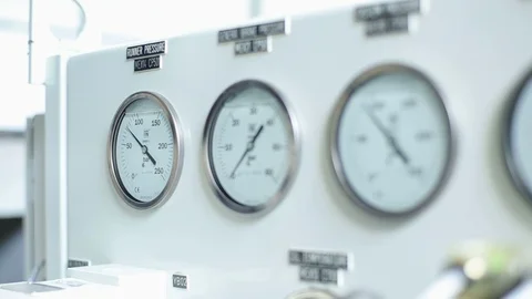 Pressure Gauges Stock Footage 123260384