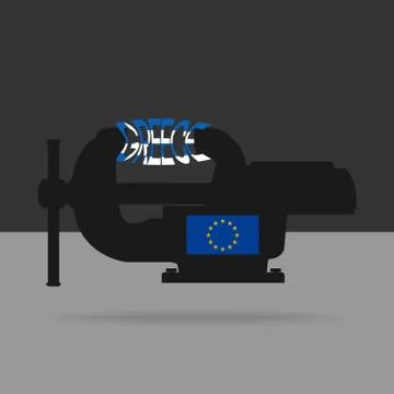 Pressure on Greece 02 Stock Illustration