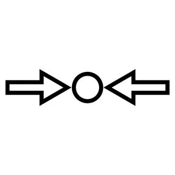 Pressure Horizontal Contour Vector Icon Stock Illustration