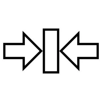 Pressure Horizontal Outline Vector Icon Stockillustratie