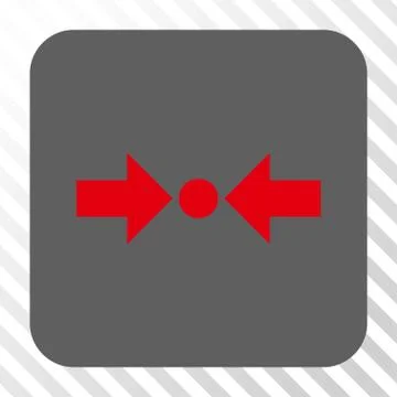 Pressure Horizontal Rounded Square Button Stock Illustration
