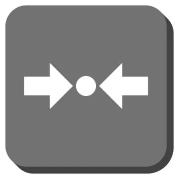 Pressure Horizontal Rounded Square Glyph Icon Illustrazione stock