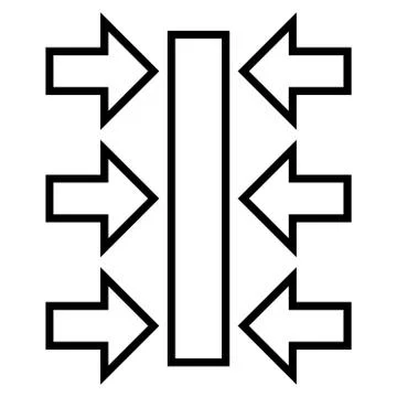 Pressure Horizontal Stroke Vector Icon Stockillustratie