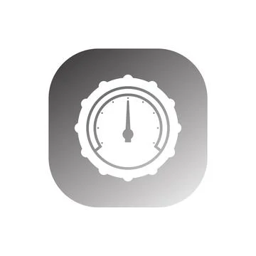 Pressure indicator icon vector Stock Illustration