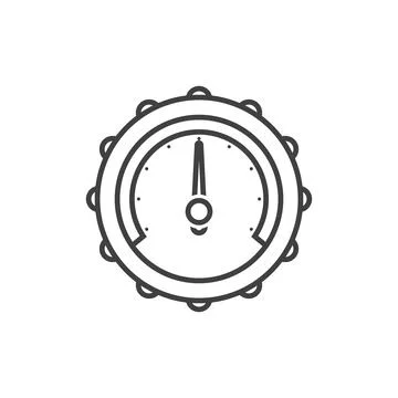 Pressure indicator icon vector Stock Illustration