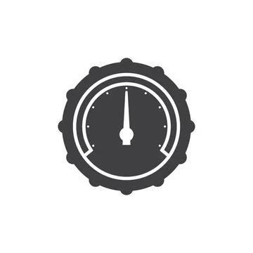 Pressure indicator icon vector Stock Illustration
