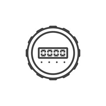 Pressure indicator icon vector Stock Illustration