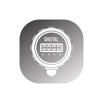 Pressure indicator icon vector Stock Illustration