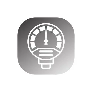 Pressure indicator icon vector Stock Illustration