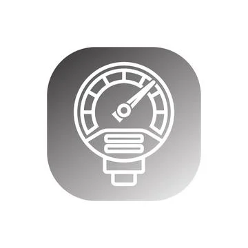 Pressure indicator icon vector Illustrazione stock