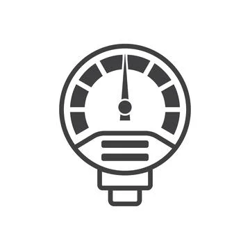 Pressure indicator icon vector Stock Illustration