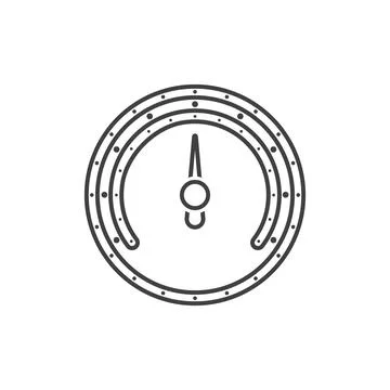 Pressure indicator icon vector Stock Illustration