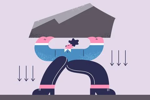 Pressure, inner strength, possibilities concept Stock-Illustration