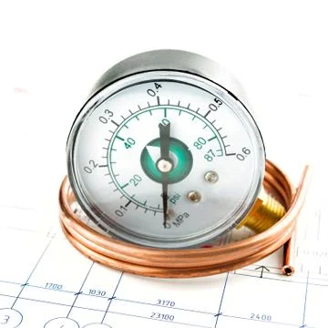 Pressure measure tools Stock Photos