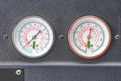 Pressure measurement tools Stock Photos