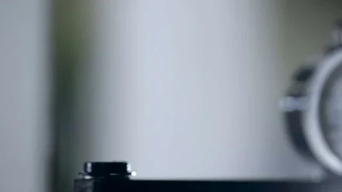 Pressure meter in a factory Stock Footage 82076687